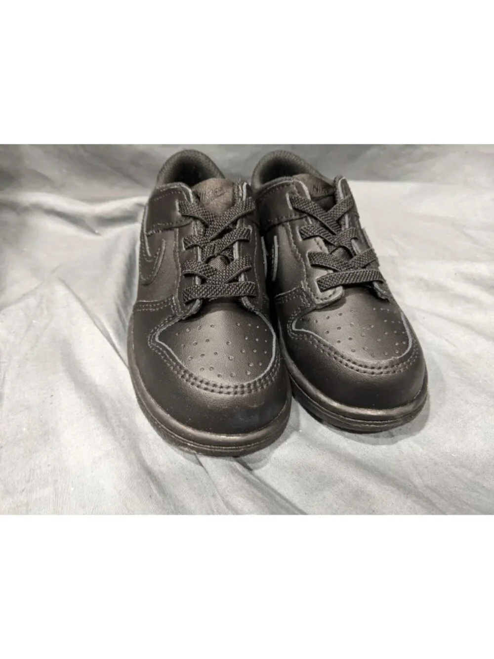 Nike Toddlers Dunk Low (TD) Sneakers Lace Up Black Size 5 NEW NO BOX!